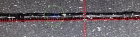 最小線寬0.3mm，穩(wěn)定在0.4-0.5之間。